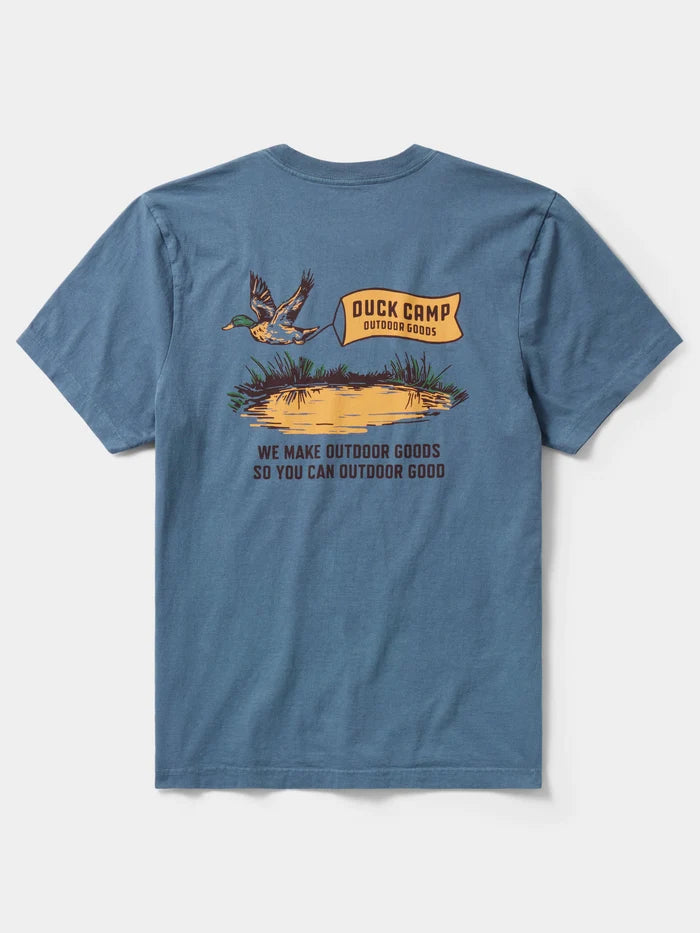 Banner Day T-Shirt- Dark Denim